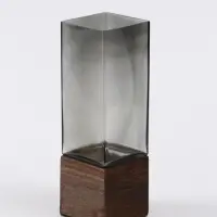 Ваза &laquo;Данте&raquo;, 25&times;8 см, стекло, серая