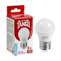 Лампа светодиодная TANGO, G45, 9 Вт, E27, 855 Лм, 6500K, IP20,  свечение холодное белое, матовое сте