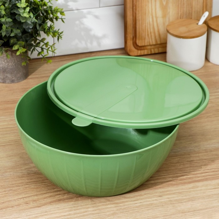 Салатник с крышкой &laquo;Fiesta&raquo;, 5 л, цвет микс