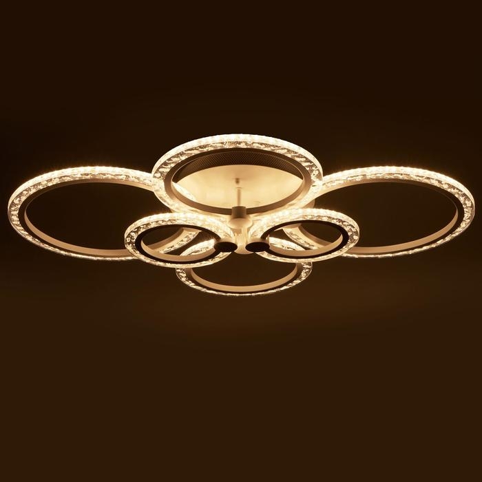 Люстра с ПДУ 71179/6 LED 144Вт диммер 3000-6000К белый 78,5х78,5х13,5 см BayerLux