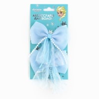 Заколка для волос, бант 7.5 см, 2 шт, Холодное сердце Заколка для волос, бант 7.5 см, 2 шт, Холодное сердце