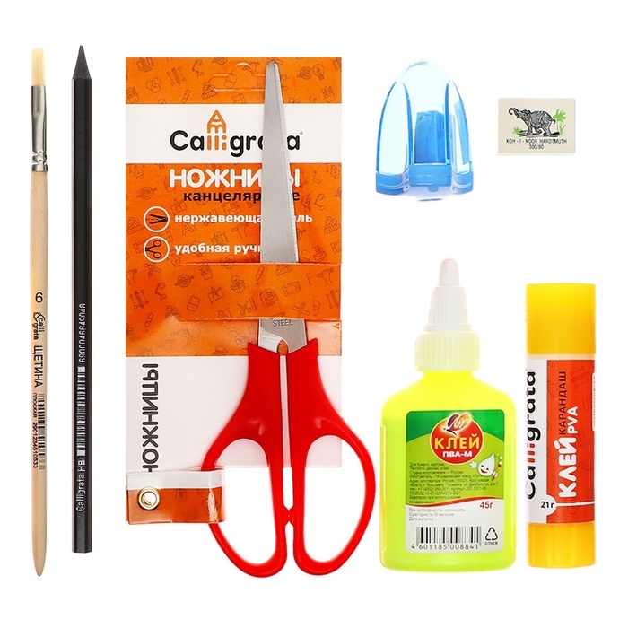 Папка для труда А4, молния вокруг, откидная планка, пластиковая, ПТР-1, с наполнением 10 предметов, для девочки, Calligrata "Аниме сакура"