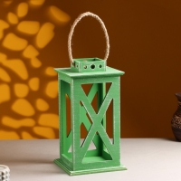 Кашпо деревянное "Фонарь. Прованс" 17х17х31 см Зелёный Кашпо деревянное "Фонарь. Прованс" 17х17х31 см Зелёный