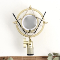 Держатель для микрофона Music Life F02, паук, d-4.5/5 см, 10,5 х 15 см, молочный