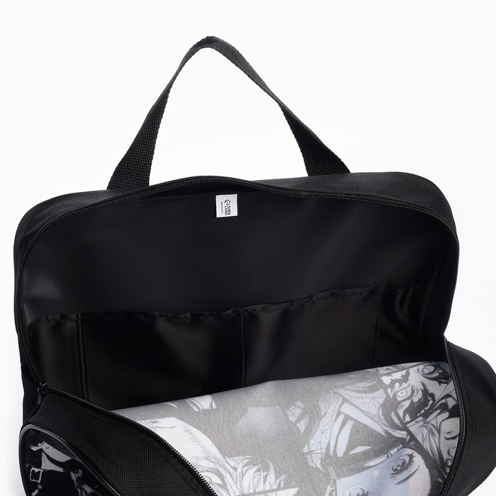 Папка для труда А4 на молнии текстиль 70мм 350 х 270 унив &laquo;1 сентября: Аниме картинка&raquo;