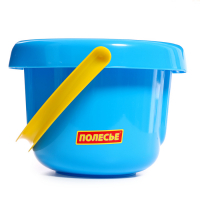 Песочный набор №193: ведро большое, ситечко большое, лопатка, грабельки), цвета МИКС