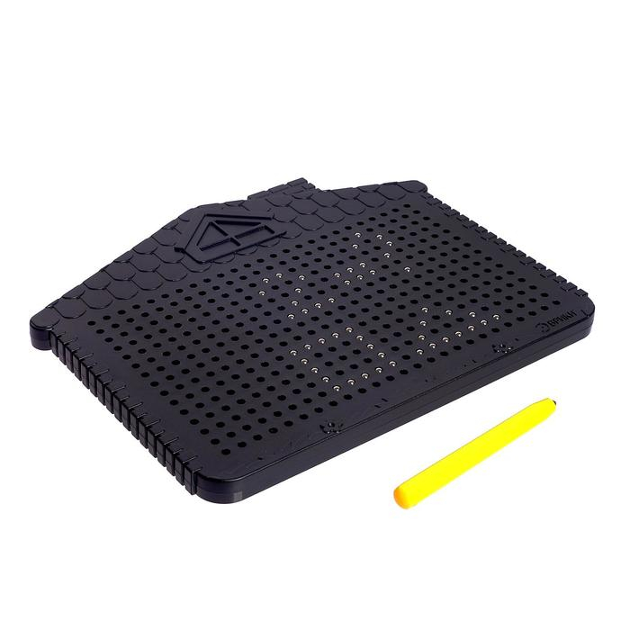 Планшет обучающий &laquo;Магнитное рисование&raquo;, цвет чёрный, 375 отверстий