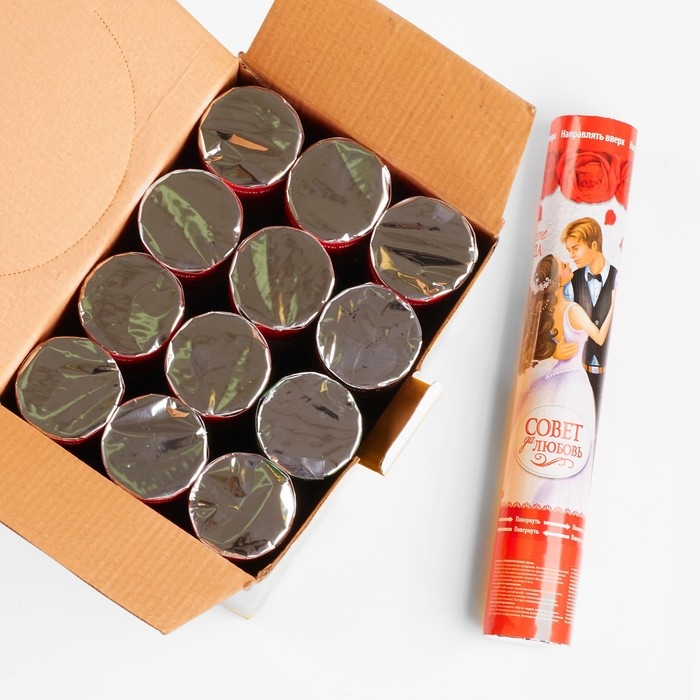 Хлопушка пневматическая &laquo;Вместе навсегда&raquo;, фольга, серпантин, 30 см