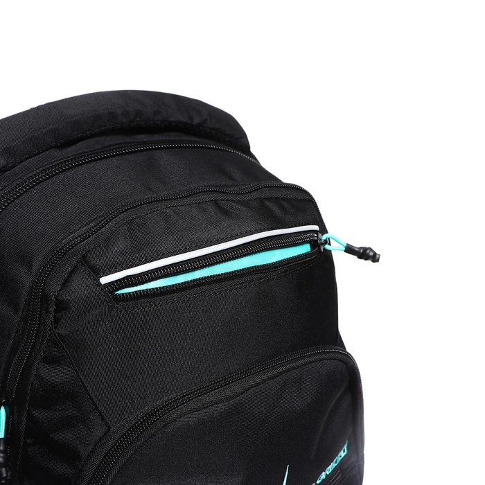 Рюкзак молодёжный 43 х 31 х 20 см, Grizzly, эргономичная спинка, отделение для ноутбука, чёрный