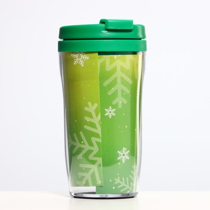 Новый год. Термостакан со вставкой &laquo;Согрею тебя этой зимой&raquo;, 250 мл