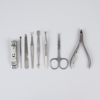 Набор маникюрный &laquo;Metallic&raquo;, 8 предметов, в футляре, цвет бронзовый