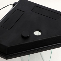 Аквариум "Дельта" угловой с крышкой, 100 литров, 55 х 55 х 39,5/45,5 см, чёрный Аквариум "Дельта" угловой с крышкой, 100 литров, 55 х 55 х 39,5/45,5 см, чёрный