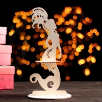 Салфетница деревянная &laquo;Сирена&raquo;, 25&times;13&times;13 см