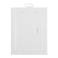 Люк ревизионный ERA Л1520Р, 168 х 218 мм, с ручкой и фланцем 146 х 196 мм, пластиковый