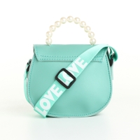 Сумка детская для девочки на клапане &laquo;Выбражулька&raquo;, цвет зелёный