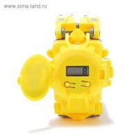 Робот &laquo;Часы&raquo;, трансформируется, с индикацией времени, цвет жёлтый