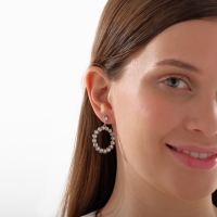 Гарнитур 2 предмета: серьги, кулон &laquo;Бонтон&raquo;, цвет МИКС, 43 см