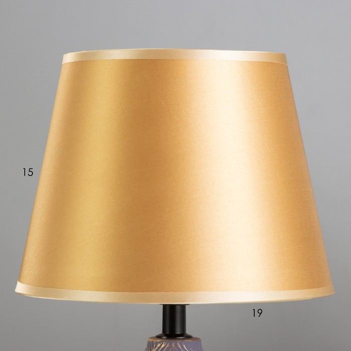 Настольная лампа "Гелия" Е27 40Вт баклажановый-золотой 20х20х32 см