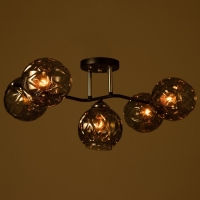 Люстра "Сильвия" 5хЕ27 40Вт черный 67х26 см BayerLux Люстра "Сильвия" 5хЕ27 40Вт черный 67х26 см BayerLux