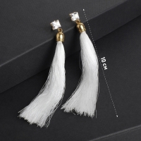 Серьги ассорти &laquo;Кисти&raquo; прямоугольник, цвет молочный, L кисти 9 см