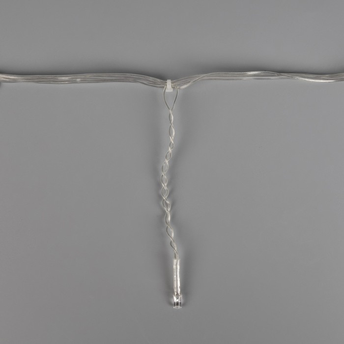 Гирлянда &laquo;Бахрома&raquo; 1.8 &times; 0.5 м, IP20, прозрачная нить, 48 LED, свечение красное, 8 режимов, 220 В