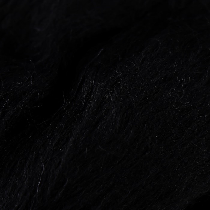 Шерсть для валяния 100% полутонкая шерсть 50 гр (003, черный) Шерсть для валяния 100% полутонкая шерсть 50 гр (003, черный)