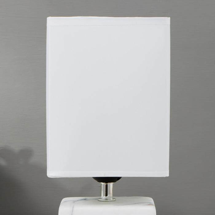 Лампа настольная 16375/1 E27 40Вт бело-серый 16х16х29 см RISALUX