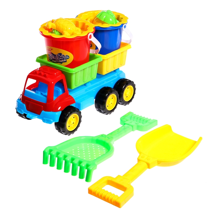 Набор для игры в песке &laquo;Грузовик&raquo;, 10 предметов