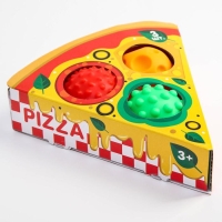 Набор развивающих тактильных мячиков &laquo;Пицца&raquo;, с пищалкой, 3 шт, Крошка Я
