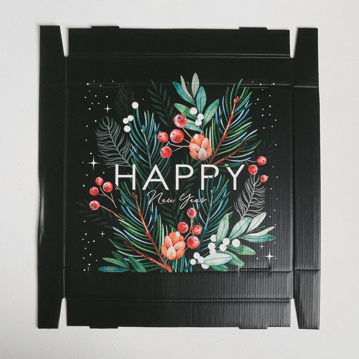 Коробка подарочная новогодняя складная &laquo;Волшебного нового года&raquo;, 31,2 х 25,6 х 16,1 см, Новый год