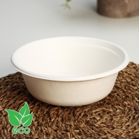 Набор одноразовых тарелок ECO, 500 мл, d=15,5 см, сахарный тростник, 6 шт/уп Набор одноразовых тарелок ECO, 500 мл, d=15,5 см, сахарный тростник, 6 шт/уп