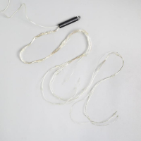 Гирлянда &laquo;Дреды&raquo; 1.5 м, IP20, серебристая нить, 125 LED, свечение тёплое белое, 12 В