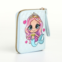 Кошелёк на молнии, цвет голубой Кошелёк на молнии, цвет голубой