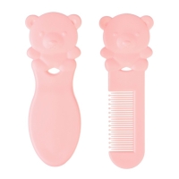 Набор расчесок &laquo;Мишка&raquo;, 2 шт., цвет розовый