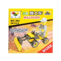 Конструктор &laquo;Бульдозер&raquo;, 34 детали
