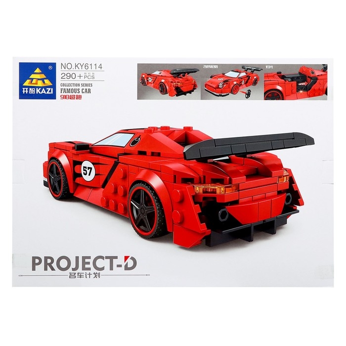 Конструктор Гонка «Редчемп», световые эффекты, 290 деталей Конструктор Гонка «Редчемп», световые эффекты, 290 деталей