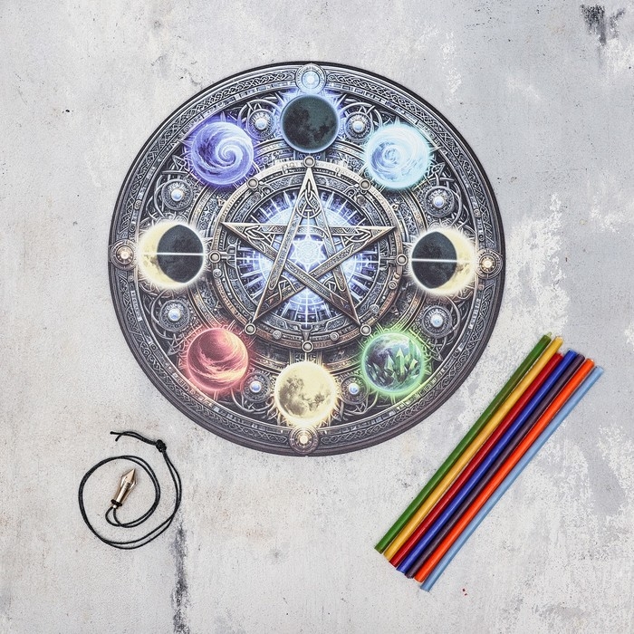 Набор для гадания "Диагностическая доска+маятник+свечи"