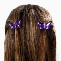 Краб для волос в форме бабочек &laquo;Самой волшебной&raquo;, 2 шт., 4 х 3 х 2.5 см