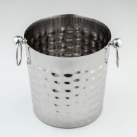 Ведро для льда из нержавеющей стали «Чеканный», 5,2 л, 25×20×20,5 см, 201 сталь, цвет серебряный Ведро для льда из нержавеющей стали «Чеканный», 5,2 л, 25×20×20,5 см, 201 сталь, цвет серебряный