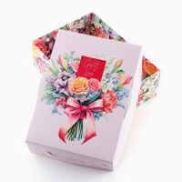 Коробка складная &laquo;Букет для тебя &raquo;, 21 х 15 х 7 см