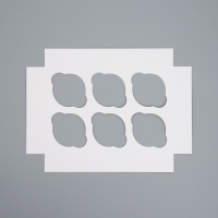 Коробка складная на 6 капкейков с окном &laquo;С Новым годом!&raquo;, лисичка, 25 х 17 х 10 см, Новый год