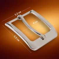 Пряжка для ремня, 5,5 &times; 5,2 см, 40 мм, цвет серебряный