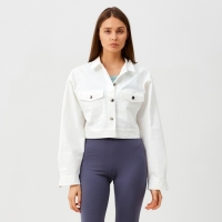 Жакет женский MINAKU: Casual Collection цвет белый, р-р 48 Жакет женский MINAKU: Casual Collection цвет белый, р-р 48