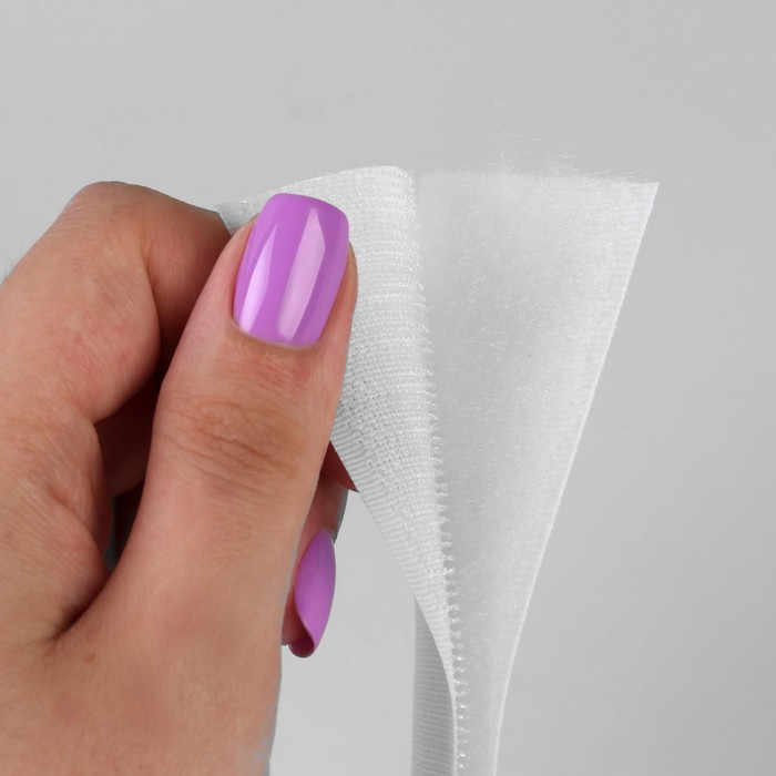 Липучка, 50 мм × 25 ± 1 м, цвет белый Липучка, 50 мм × 25 ± 1 м, цвет белый