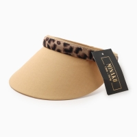Козырёк женский MINAKU "Leopard" цвет коричневый, р-р 56-58 Козырёк женский MINAKU "Leopard" цвет коричневый, р-р 56-58
