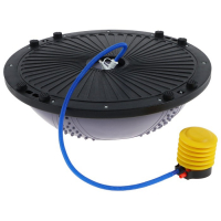 Полусфера BOSU гимнастическая ONLYTOP, массажная, с насосом, 58х25 см, цвет серый