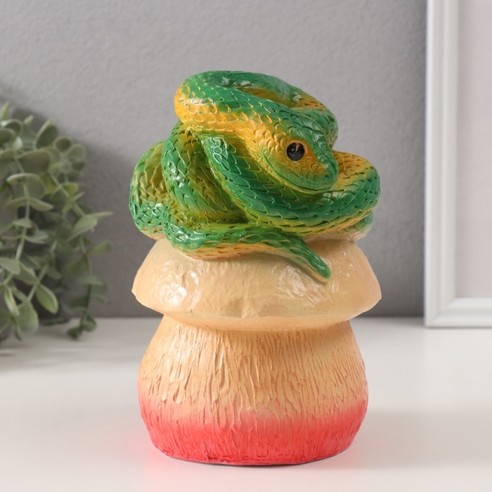 Копилка Копилка "ЗМЕЙКА НА ГРИБЕ" 18 х12 х 12 см.