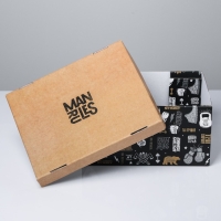 Коробка подарочная складная, упаковка, «Брутальность», 31 х 25.5 х 16 см Коробка подарочная складная, упаковка, «Брутальность», 31 х 25.5 х 16 см