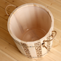 Запарник из липы, 18 л, пластиковая вставка, ручка-веревка (Рисунок 1) Запарник из липы, 18 л, пластиковая вставка, ручка-веревка (Рисунок 1)