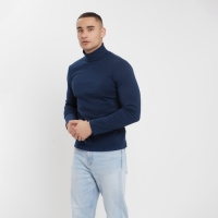 Водолазка мужская MINAKU: Basic line MAN цвет индиго, размер 48 Водолазка мужская MINAKU: Basic line MAN цвет индиго, размер 48